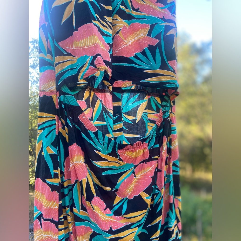 Vans Hawaiian Print Collared Button-up Dress - Picture 3 of 5